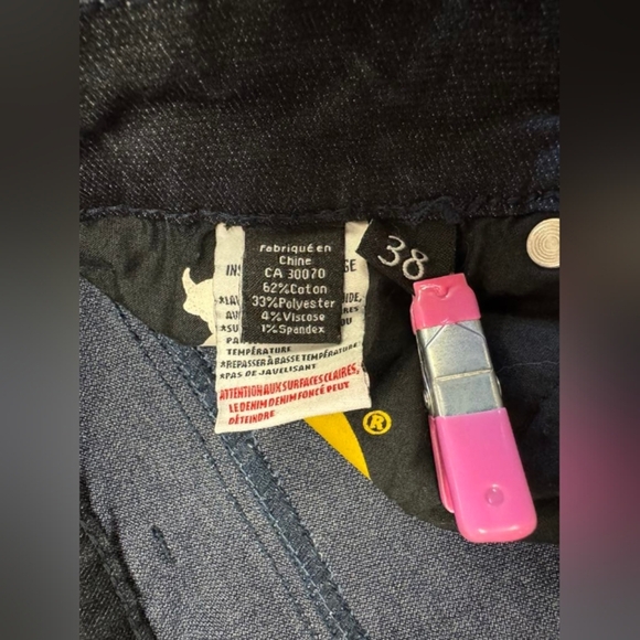 Lois Jean Short EUC Denim Dark Wash Size 38 - Picture 9 of 9